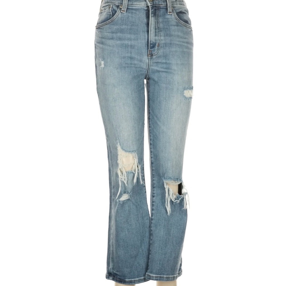 Daze High Rise Distressed Blue Jeans Size 28
